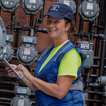 meter reader in the field