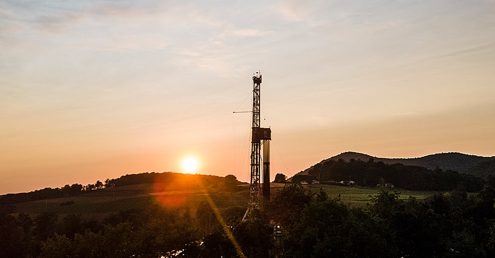 Rig at Sunset