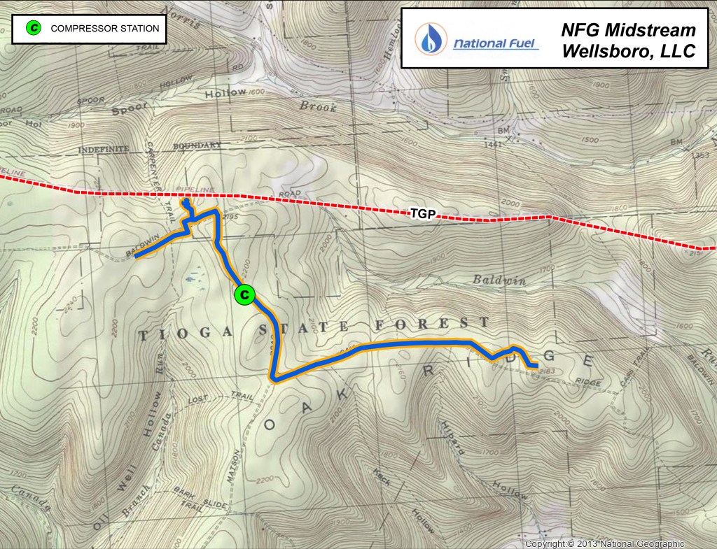 Map of Wellsboro