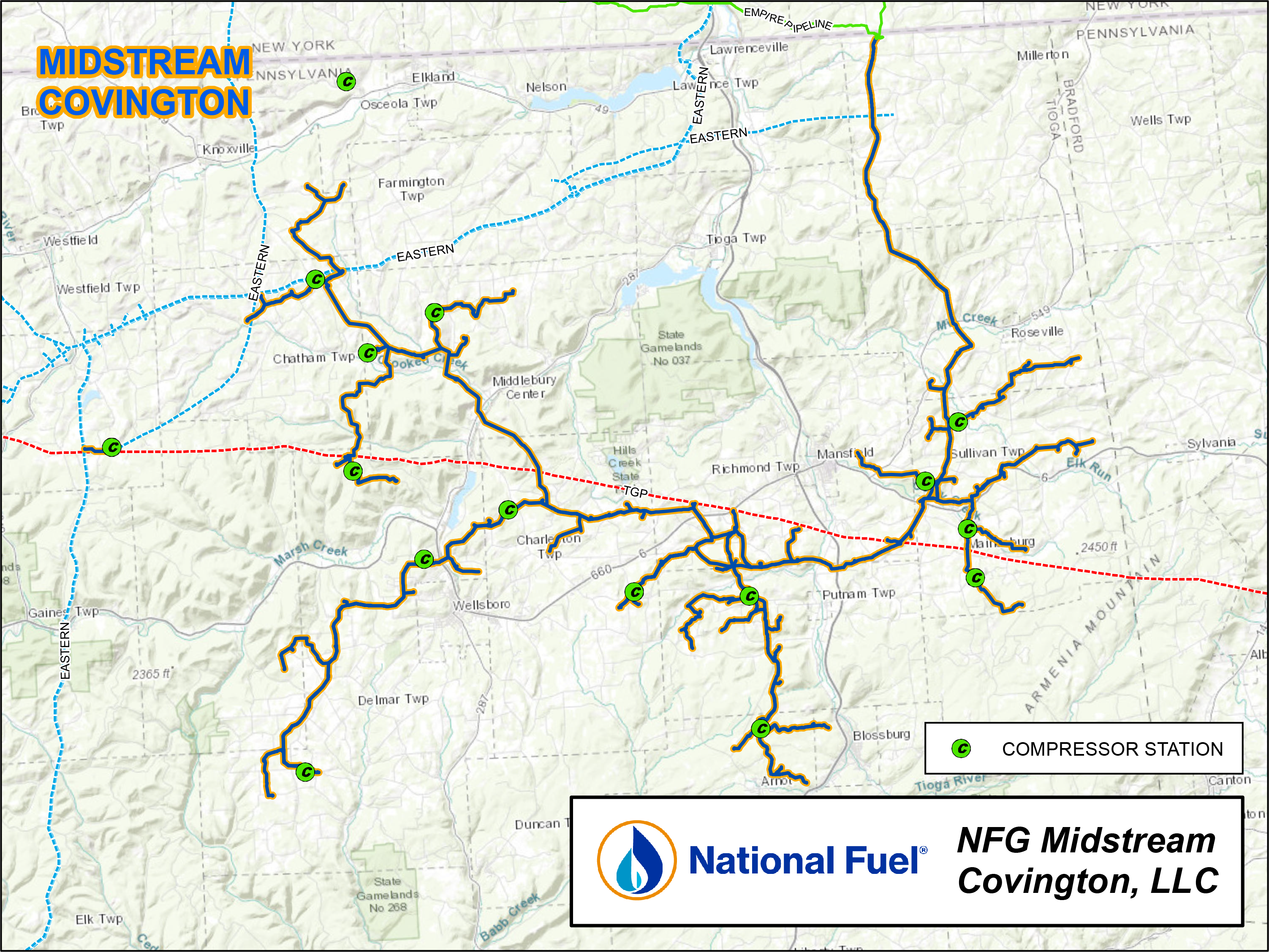 NFG Midstream Covington LLC Map 11.3.25